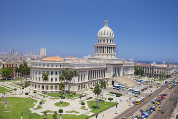 Vista panoramica del Capitolio e giardini