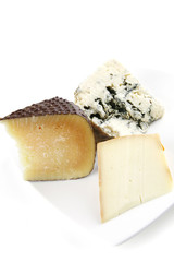 different type of aged cheeses