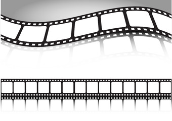 Fototapeta premium Film strip vector illustration