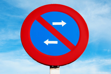 No parking sign