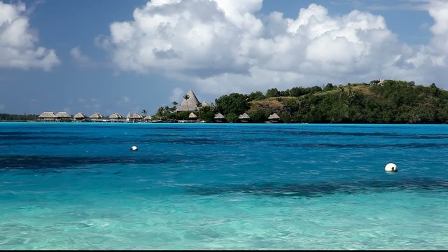 Blue lagoon of Bora Bora