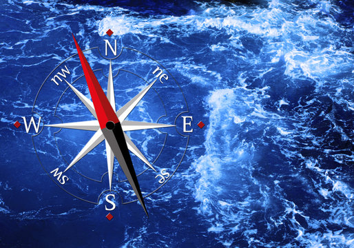 sea and compass