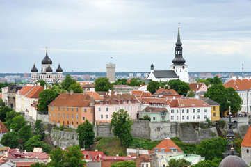 View of the Toompea hill. Tallinn, Estonia