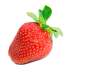 Strawberrie isolated over white background, studio shot