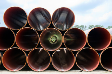 Rohre für eine Erdgaspipeline