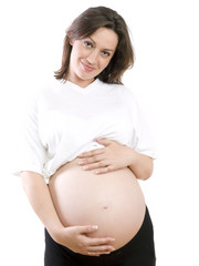 Happy pragnant woman