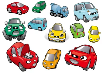 Stickers pour porte Course de voitures Voitures de personnification