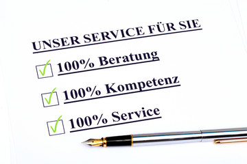 Beratung Service Kompetenz