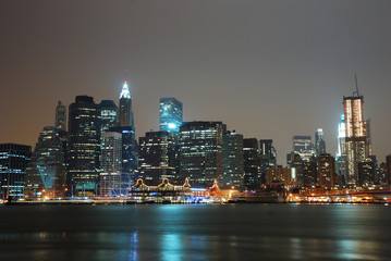 Fototapeta na wymiar MANHATTAN CITY SKYLINE, NEW YORK CITY