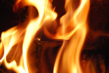 feu de cheminee
