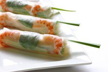 Summer Roll , Salad roll , Fresh Spring Roll , Vietnamese Food