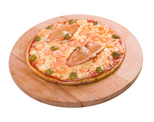 pizza with seafoods
