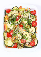 Baked mixed vegetable