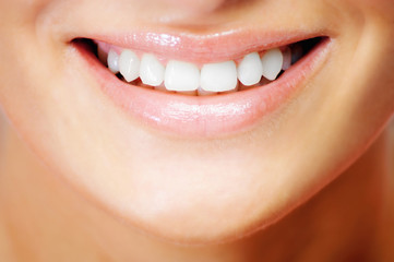 Teeth of a smiling young woman