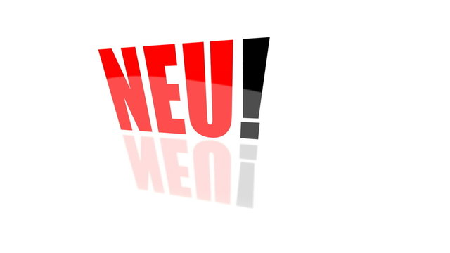 das wort "neu" mit alpha