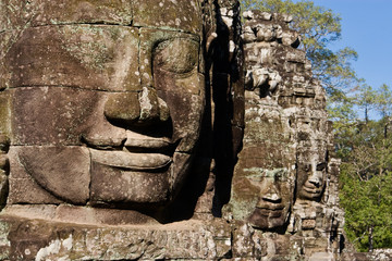 Bayon Temple Faces, Angkor Thom, Cambodia