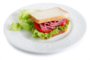 sandwich with salami - sandwich al salame