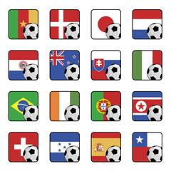 football flag icons