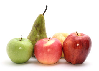 selection of apples.