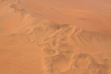 Vue aérienne du désert du Namib