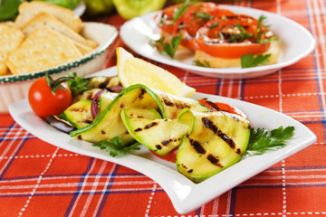 Grilled zucchini