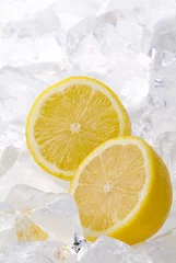 Crédence de cuisine en verre imprimé Dans la glace citron