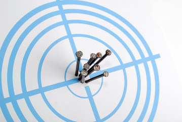 Dark blue target