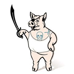 Piraten-Schwein