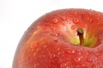 Detalle de manzana roja.