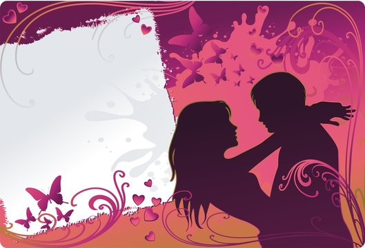 Cartolina D'Amore Astratta-Abstract Love Card