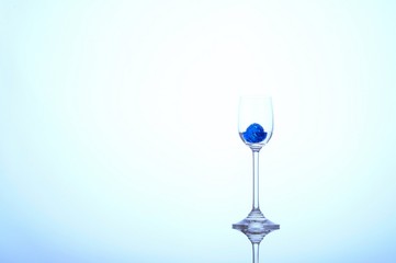 Fresh blue cocktail