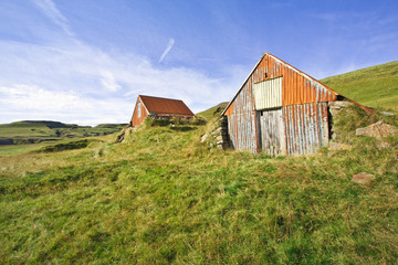 Islande - Cabanes paysannes au Lakagigar