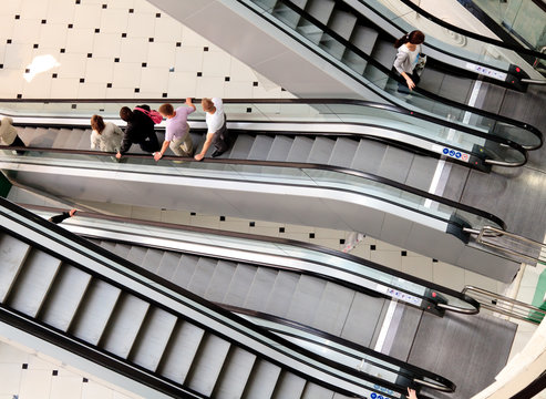 escalator in a big mall