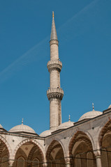 Fototapeta na wymiar A Sultan Ahmet Minaret