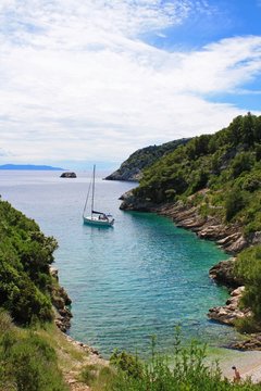 Ankern in der Bucht