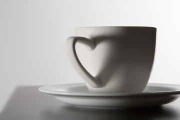 cup coffee in love