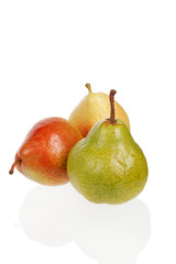 Tasty and isolated pears