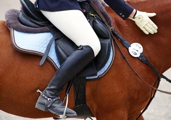 Fototapete Reiten Reitsport Detail - Horse Woman