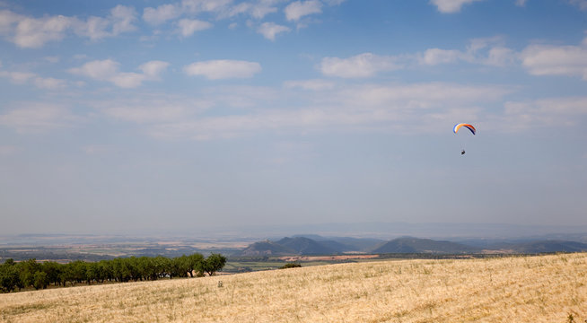 parapente y paisaje