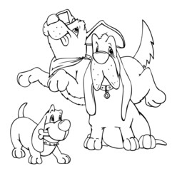 Hunde, Hund, Basset, Spaniel, Dackel, Knochen