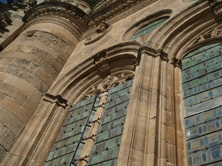 Vidriera del pórtico de la Catedral Nueva de Salamanca