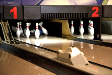 Playing bowling