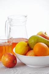 fruits and juice