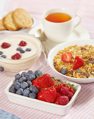 fresh healthy breakfast