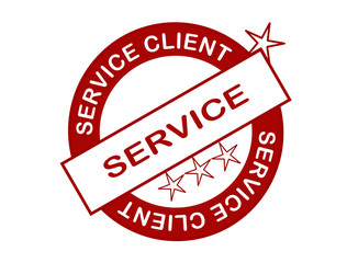 bouton ou vignette rond service client une couleur