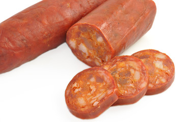 Rodajas de chorizo.