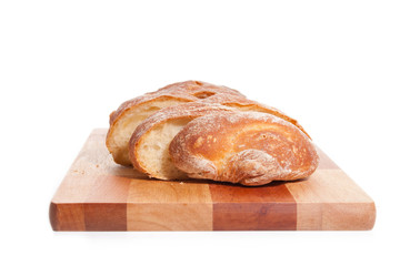 bread on a cutting board