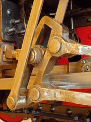 Detail of narrow-gauge locomotive