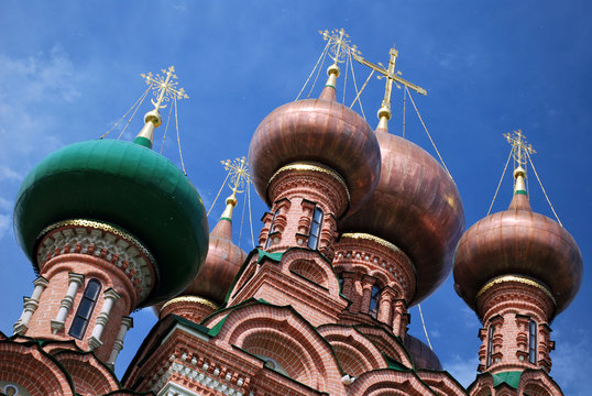 Bulbes de l'&eacute;glise d'Ostankino