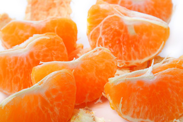 Red sliced mandarin